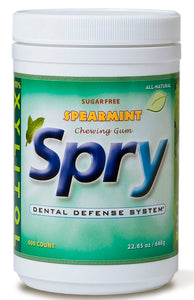 Spry Chewing Gum, 550 pc Jar, Spearmint