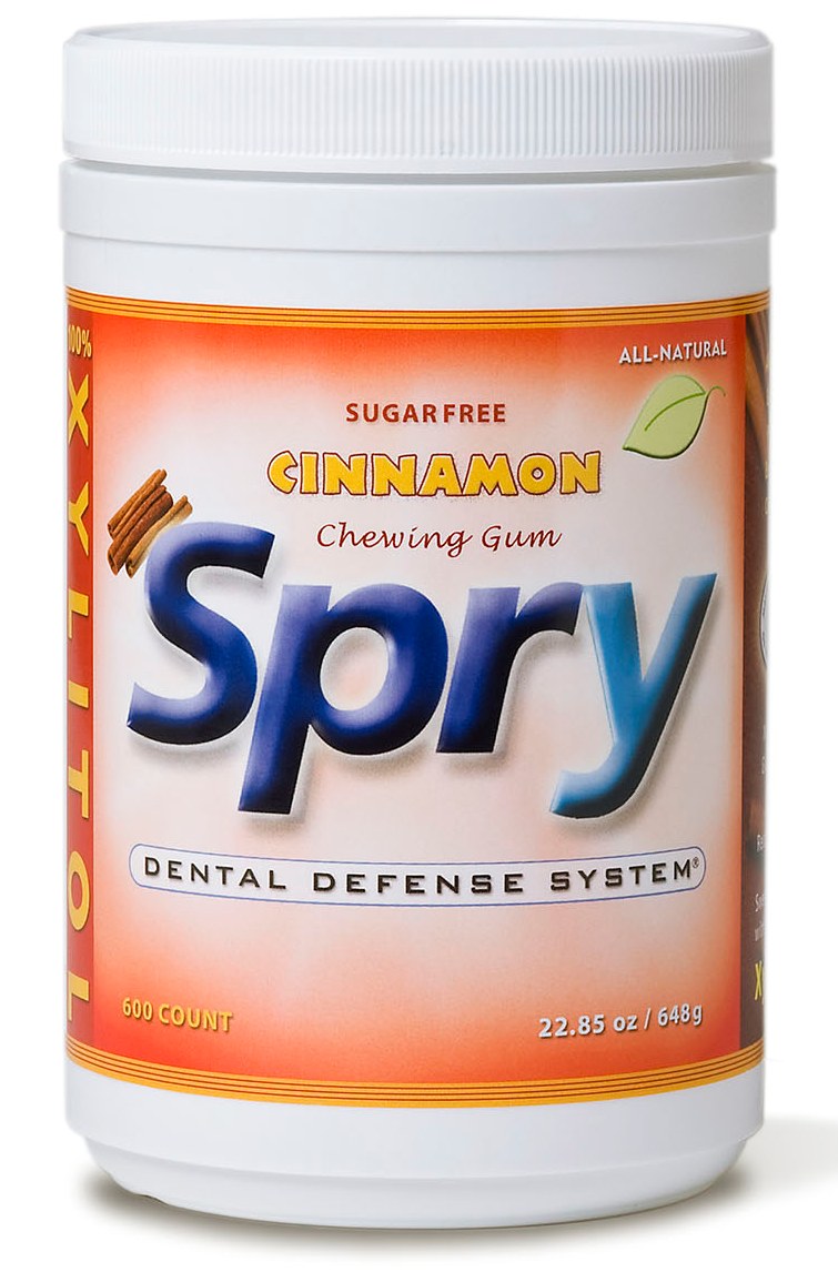 Spry Chewing Gum, 550 pc Jar, Cinnamon