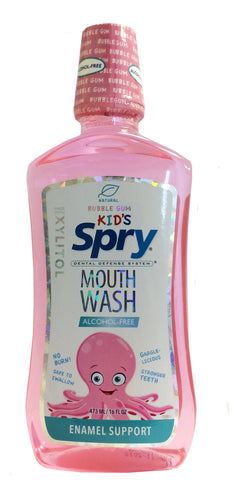 Spry Kid's Oral Rinse, Bubble Gum, 473ml